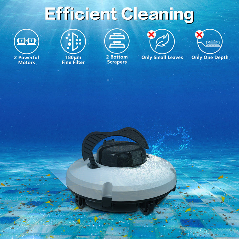 🤖 LIMITED-TIME 50% OFF! 💥 Pool Cleaning Robot – Wireless, Powerful Suction, Intelligent Navigation, One-Button ✨