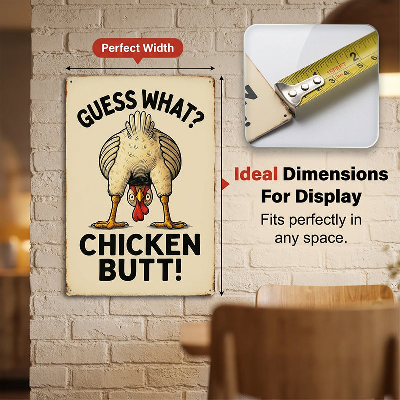Humorous Farmhouse Kitchen Tin Sign Decoration