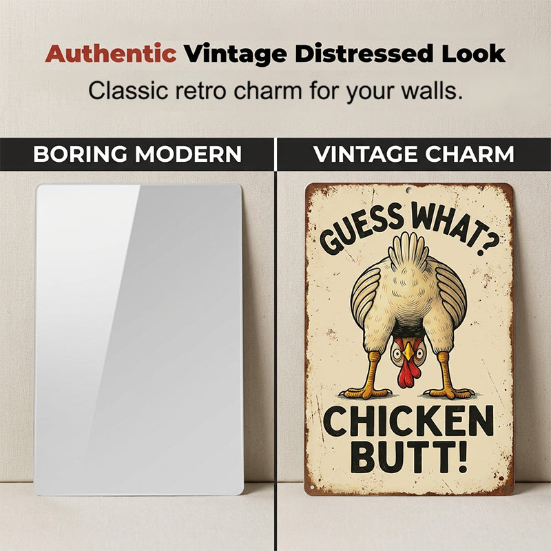 Humorous Farmhouse Kitchen Tin Sign Decoration