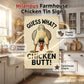 Humorous Farmhouse Kitchen Tin Sign Decoration