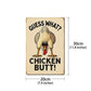 Humorous Farmhouse Kitchen Tin Sign Decoration