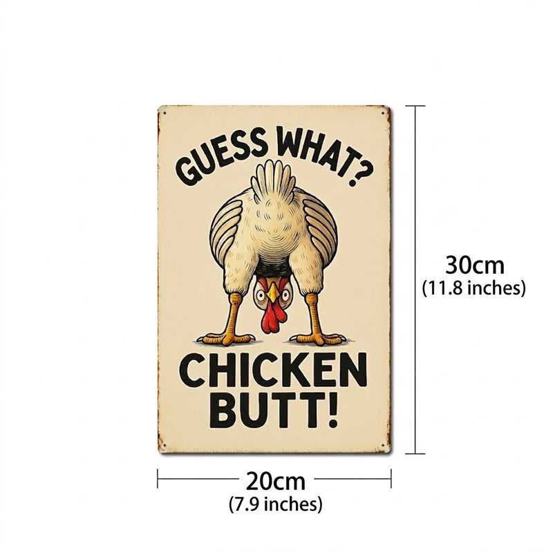 Humorous Farmhouse Kitchen Tin Sign Decoration