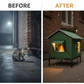 🐾 50% OFF 🔥 All-Weather Elevated Outdoor Cat House ✅ Waterproof & Warm Lined Shelter | Foldable Raised Design 🐱