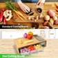 Bamboo Cutting Board with Containers and Graters