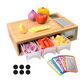 Bamboo Cutting Board with Containers and Graters