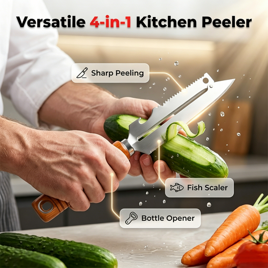 Multi-functional 4-in-1 Kitchen Peeler