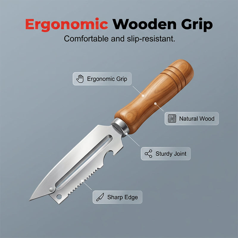 Multi-functional 4-in-1 Kitchen Peeler