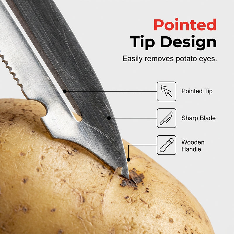 Multi-functional 4-in-1 Kitchen Peeler