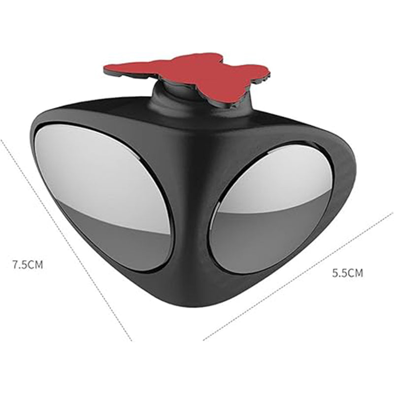 🚗 Blind Spot Mirror with Dual Wide View – 360° Adjustable, HD Glass, Weatherproof – Eliminate Curb Rash & Improve Parking Safety (1 or 2 Pack)