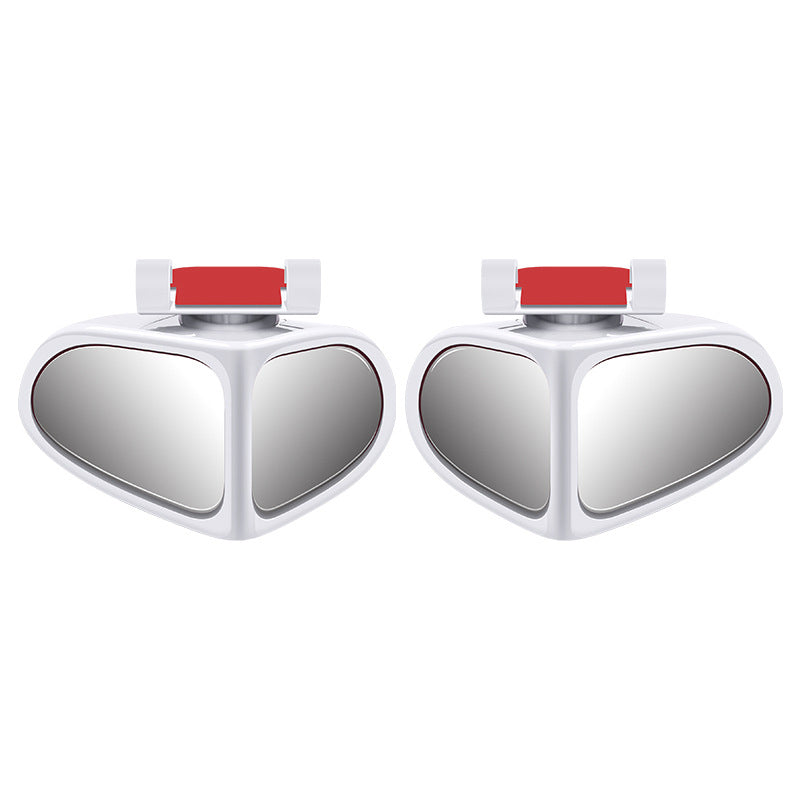 🚗 Blind Spot Mirror with Dual Wide View – 360° Adjustable, HD Glass, Weatherproof – Eliminate Curb Rash & Improve Parking Safety (1 or 2 Pack)