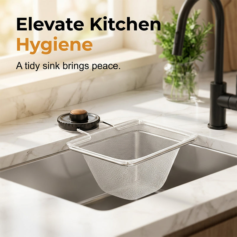 Suction Cup Sink Corner Strainer Frame