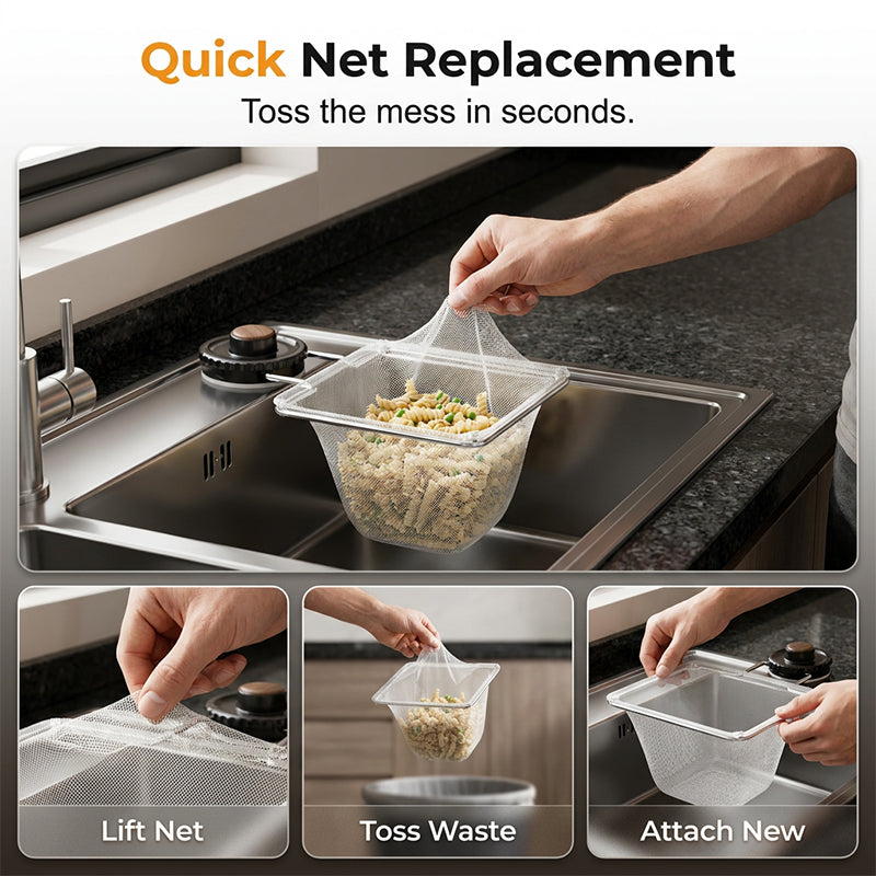 Suction Cup Sink Corner Strainer Frame