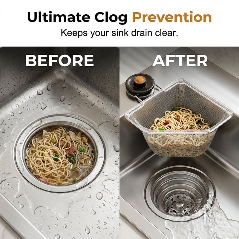 Suction Cup Sink Corner Strainer Frame