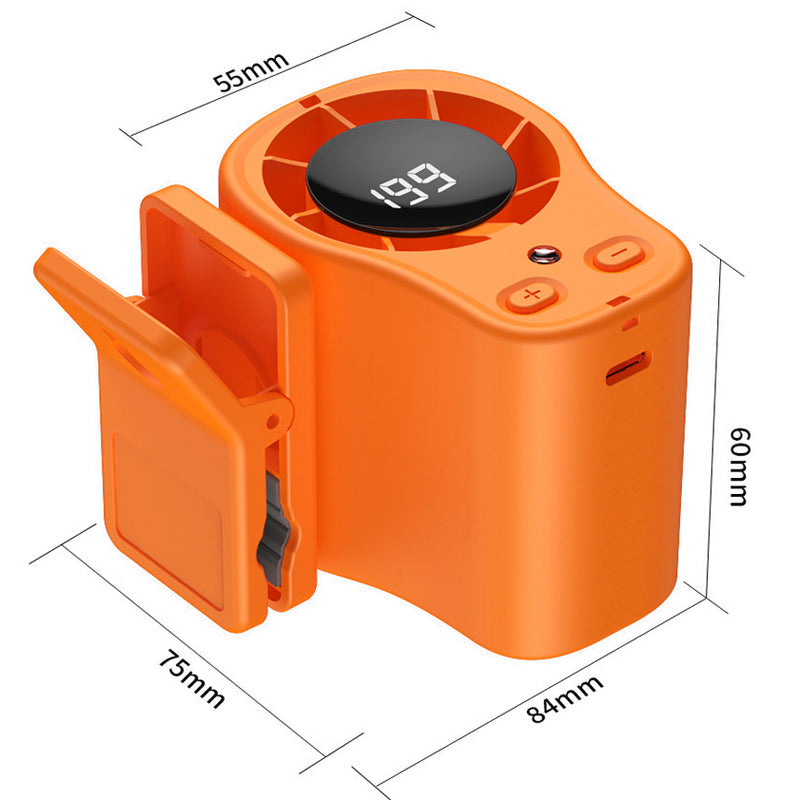 🌀 LIMITED-TIME 50% OFF! 🚗 Hands-Free Personal Cooling Fan – LED Display, 360° Rotation, Dual-Use, Silent 💨