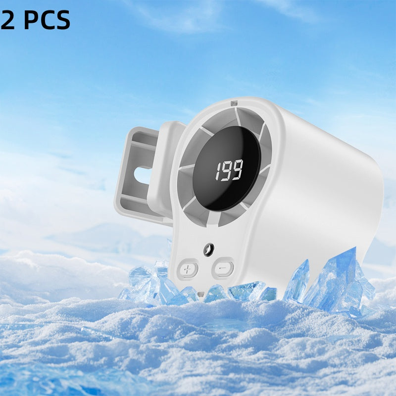 🌀 LIMITED-TIME 50% OFF! 🚗 Hands-Free Personal Cooling Fan – LED Display, 360° Rotation, Dual-Use, Silent 💨