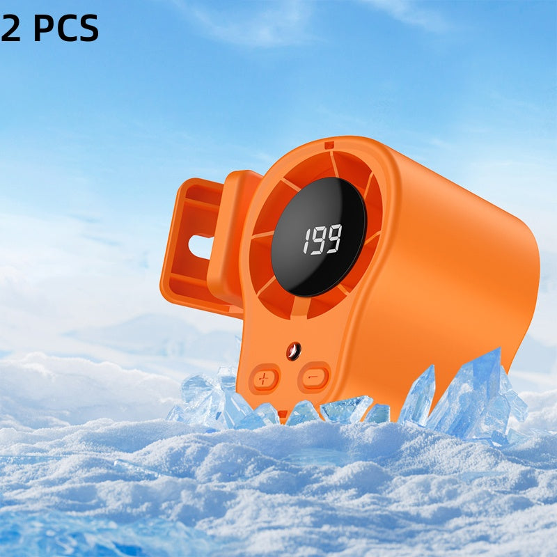 🌀 LIMITED-TIME 50% OFF! 🚗 Hands-Free Personal Cooling Fan – LED Display, 360° Rotation, Dual-Use, Silent 💨