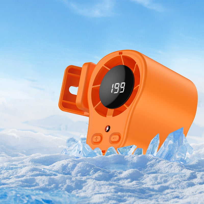 🌀 LIMITED-TIME 50% OFF! 🚗 Hands-Free Personal Cooling Fan – LED Display, 360° Rotation, Dual-Use, Silent 💨