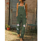 🎁 BUY 2 GET 1 FREE – Women's Casual Distressed Denim Jumpsuit, Relaxed One-Piece with Trendy Ripped Details for Everyday Style