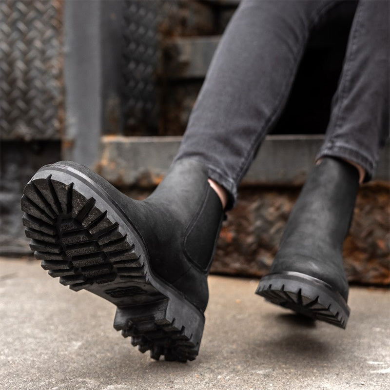 Slip-On Ankle Boots with Elastic Sides