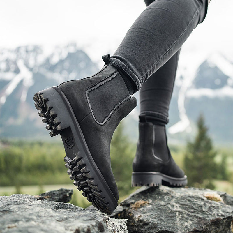 Slip-On Ankle Boots with Elastic Sides