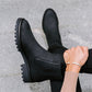 Slip-On Ankle Boots with Elastic Sides