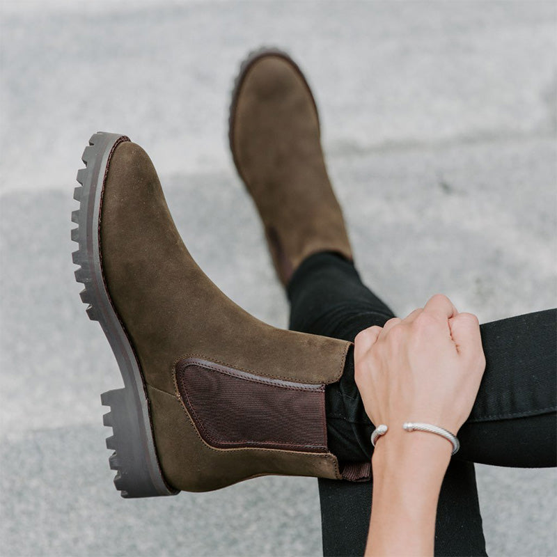 Slip-On Ankle Boots with Elastic Sides