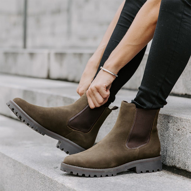 Slip-On Ankle Boots with Elastic Sides