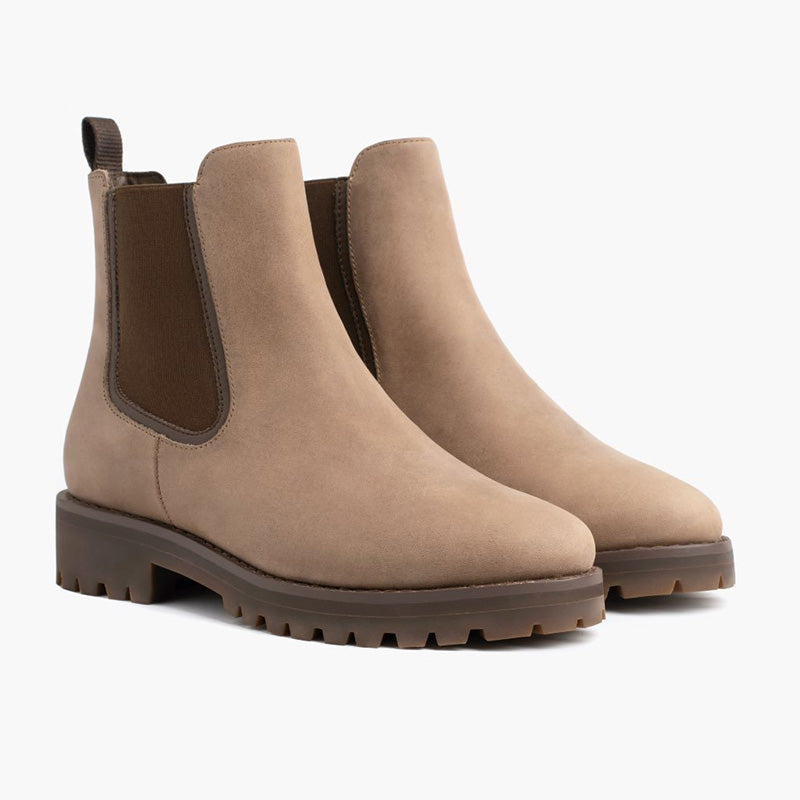 Slip-On Ankle Boots with Elastic Sides