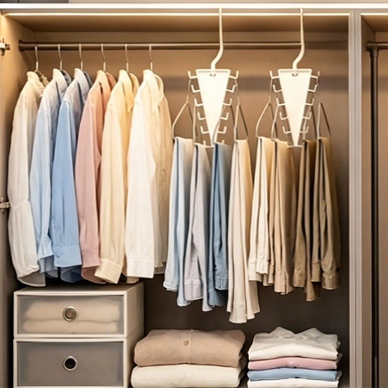 ⏳LIMITED-TIME DEAL! 🏠 Buy 2 Get 1 Free – Triangle Closet Organizer for Clothes, Accessories & More 💖