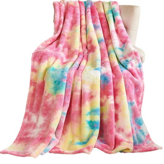 ❄️SUMMER HOT SALE 50% OFF🌀 Ultra-Soft Tie-Dye Plush Throw Blanket