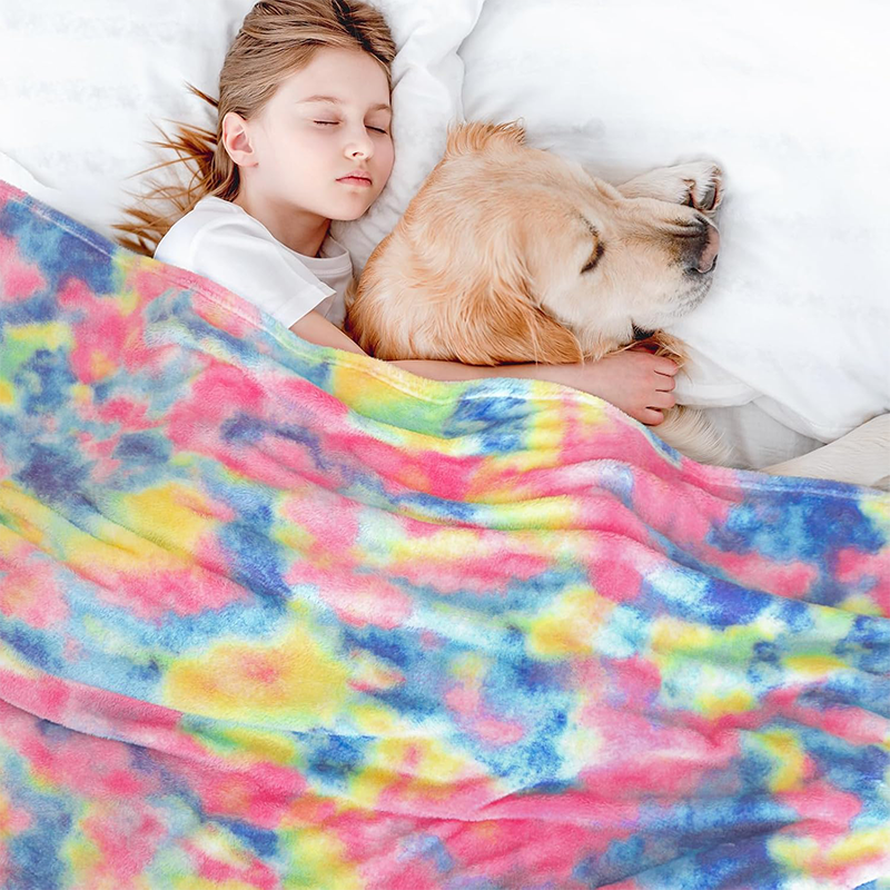 ❄️SUMMER HOT SALE 50% OFF🌀 Ultra-Soft Tie-Dye Plush Throw Blanket