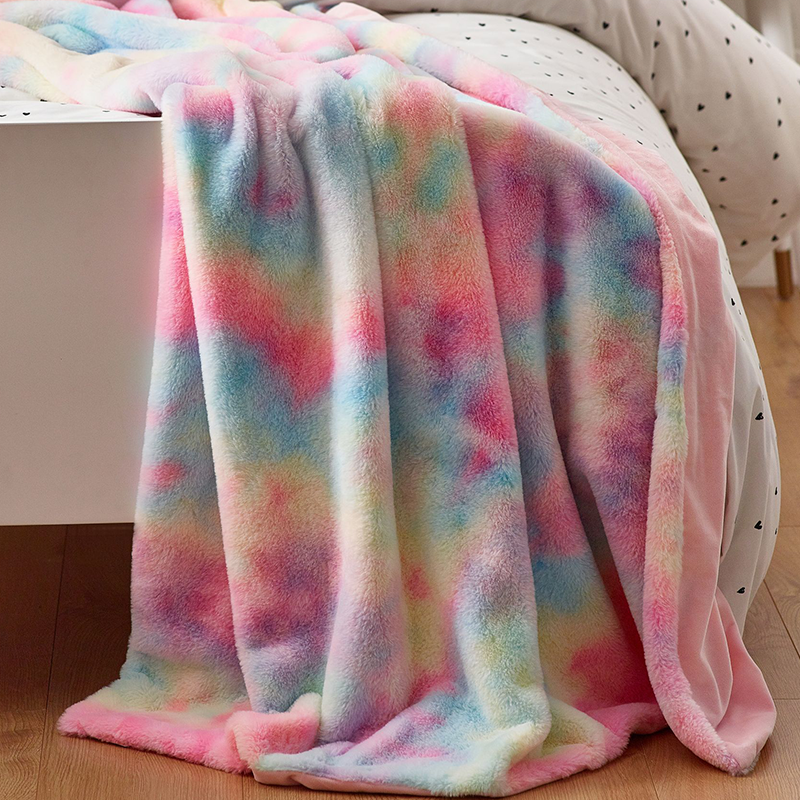 ❄️SUMMER HOT SALE 50% OFF🌀 Ultra-Soft Tie-Dye Plush Throw Blanket