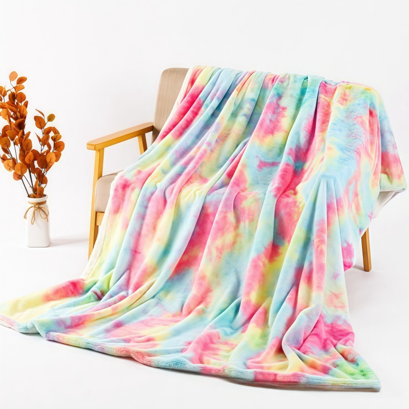 ❄️SUMMER HOT SALE 50% OFF🌀 Ultra-Soft Tie-Dye Plush Throw Blanket