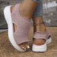 🏝️👡Women's Breathable Knit Platform Sandals🎁