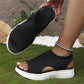 💐 Women's Breathable Knit Platform Sandals – Air-permeable knit upper, cushioned sole & lightweight comfy summer footwear ✨