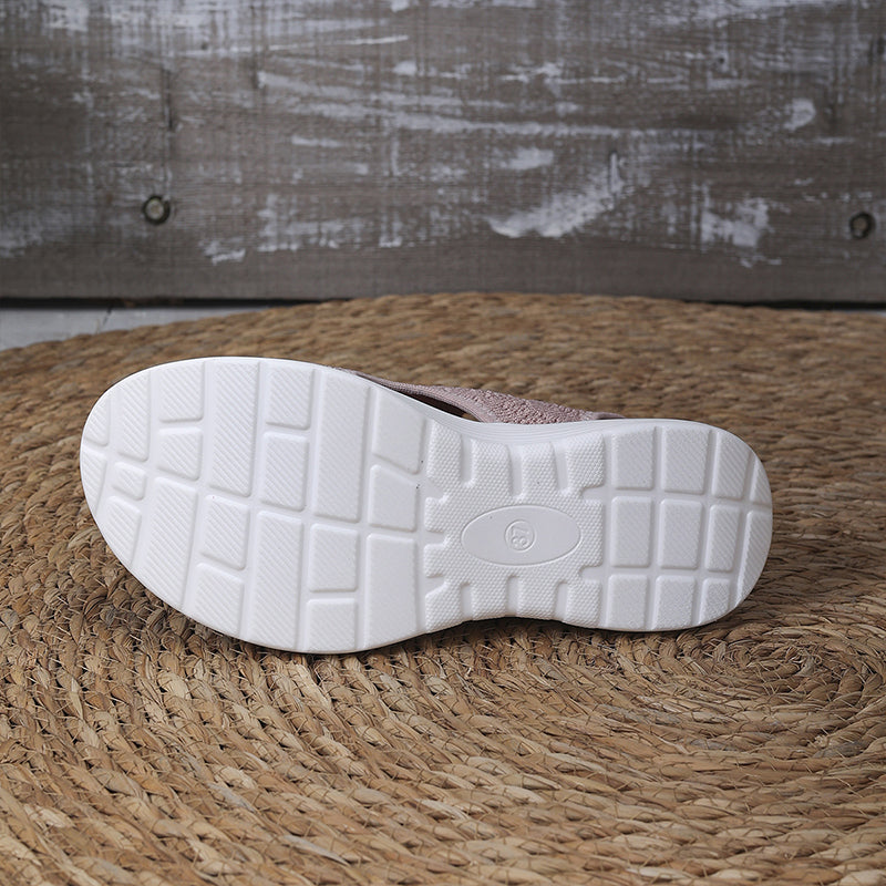 💐 Women's Breathable Knit Platform Sandals – Air-permeable knit upper, cushioned sole & lightweight comfy summer footwear ✨