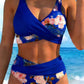 Women's Floral Print High Waist Bikini Set