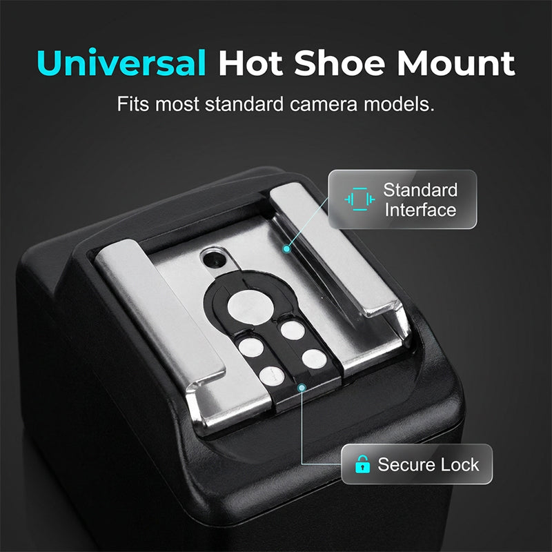 📸 Pocket-Sized Camera Flash – Dual Mode, Hot Shoe Mount, USB-C Recharge ⚡