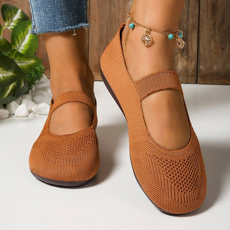 🥳2026 HOT SALE⏰️Last Day 50% OFF👟 Breathable Knit Flats – Soft as clouds, anti‑slip sole. Walk for hours, feet stay cool & fresh. Your new favourite! 🌸✨