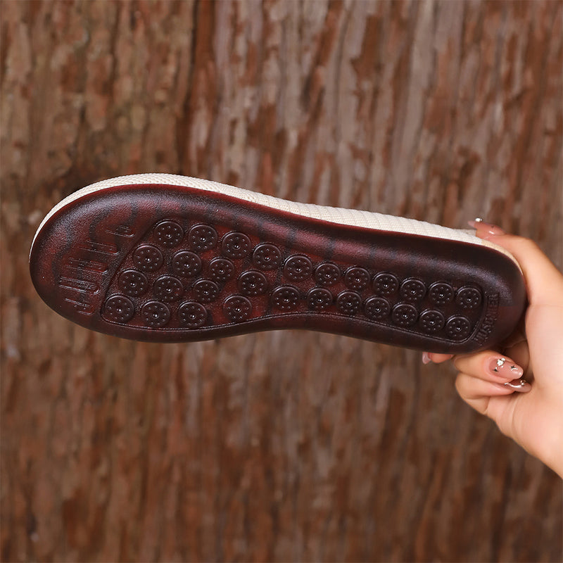 🥳2026 HOT SALE⏰️Last Day 50% OFF👟 Breathable Knit Flats – Soft as clouds, anti‑slip sole. Walk for hours, feet stay cool & fresh. Your new favourite! 🌸✨