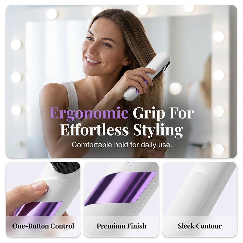 🔥Limited-time offer- 50% OFF🔥Cordless Ceramic Hair Straightener Brush
