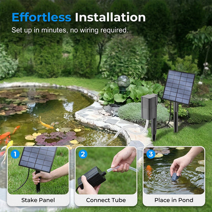 🌞 50% OFF NOW! 💧 Solar Pond Aerator with Air Pump – Solar Powered, High-Efficiency Panel & Easy Installation – Promotes Healthy Fish & Clear Water 🐟