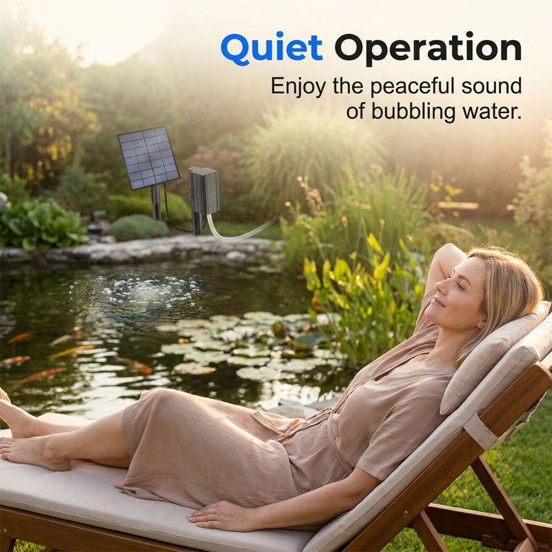 🌞 50% OFF NOW! 💧 Solar Pond Aerator with Air Pump – Solar Powered, High-Efficiency Panel & Easy Installation – Promotes Healthy Fish & Clear Water 🐟