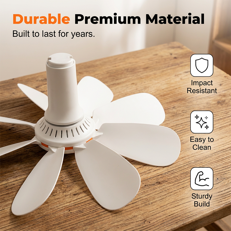 🏆LAST DAY SALE 50% OFF🔥Portable Mini Ceiling Fan with Hanging Hook