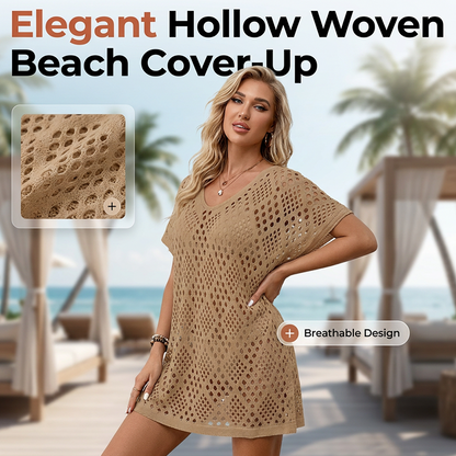 Women's Stylish Openwork Woven Loose-Fit Tunic