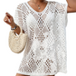 Women's Stylish Openwork Woven Loose-Fit Tunic