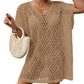 Women's Stylish Openwork Woven Loose-Fit Tunic