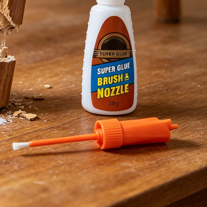 Multi-Purpose Super Glue with Brush & Nozzle Applicator
