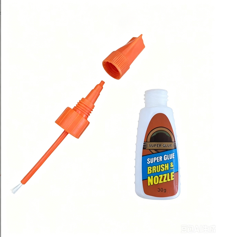 Multi-Purpose Super Glue with Brush & Nozzle Applicator