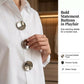 Women’s Oversized Button Stand Collar Shirt